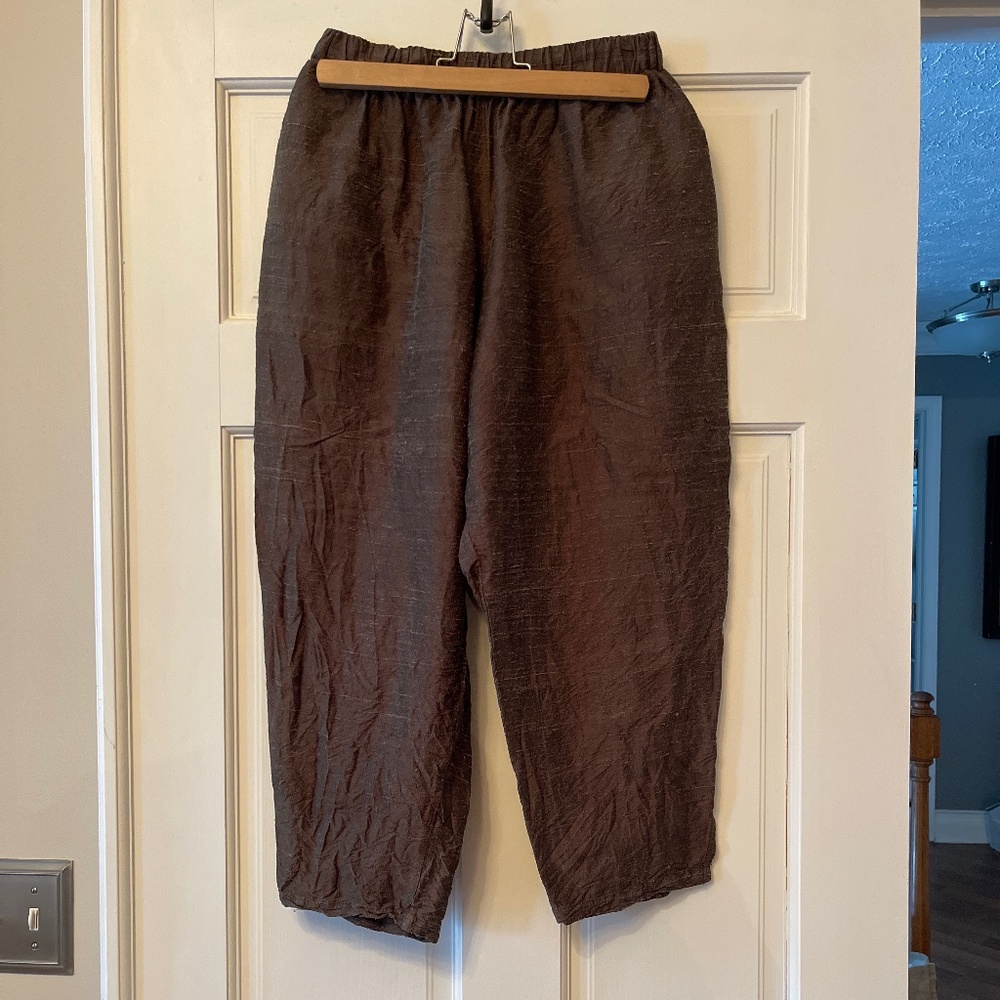 Army Green linen pants